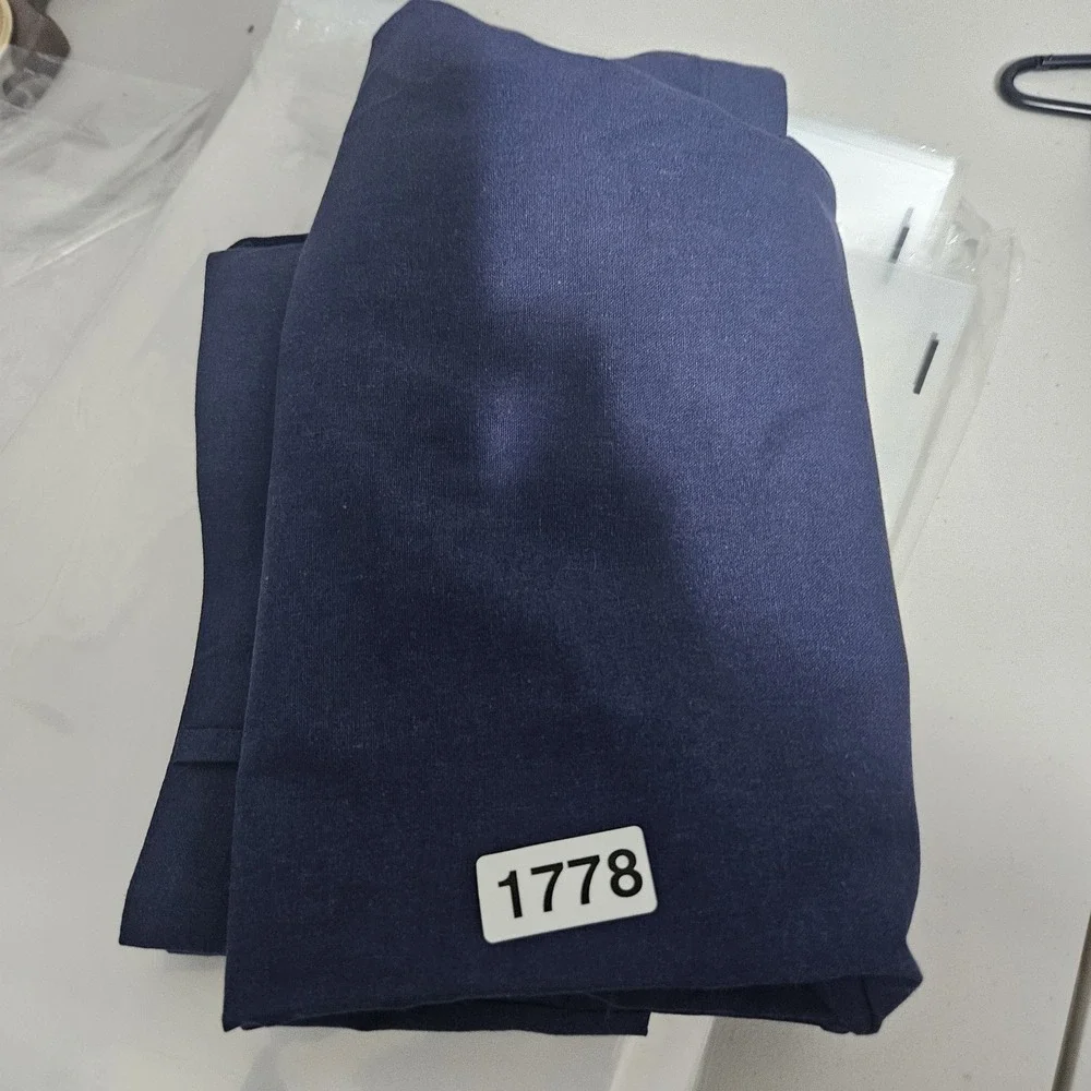 Ouku Lounge Linen Blend Shorts Mens Large Blue NWT